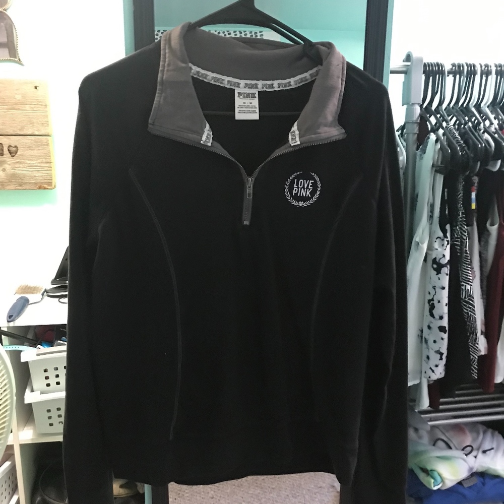 Womens VS Pink Quarter Zip